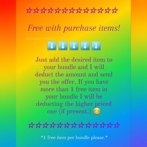 FREE ITEMS! ⬇️➡️